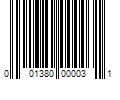 Barcode Image for UPC code 001380000031