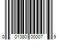 Barcode Image for UPC code 001380000079