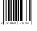 Barcode Image for UPC code 0013800047182