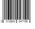 Barcode Image for UPC code 0013800047199