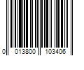 Barcode Image for UPC code 0013800103406