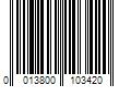 Barcode Image for UPC code 0013800103420