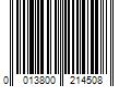 Barcode Image for UPC code 0013800214508