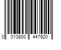 Barcode Image for UPC code 0013800447920