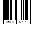 Barcode Image for UPC code 0013800551313