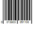 Barcode Image for UPC code 0013803051100