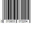 Barcode Image for UPC code 0013803072204