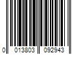 Barcode Image for UPC code 0013803092943