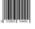 Barcode Image for UPC code 0013803104400