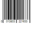 Barcode Image for UPC code 0013803221633