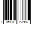 Barcode Image for UPC code 0013803222432