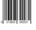 Barcode Image for UPC code 0013803342031