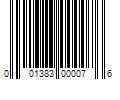 Barcode Image for UPC code 001383000076