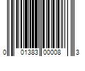 Barcode Image for UPC code 001383000083