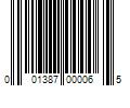 Barcode Image for UPC code 001387000065