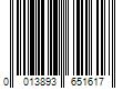 Barcode Image for UPC code 0013893651617