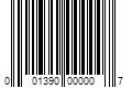 Barcode Image for UPC code 001390000007