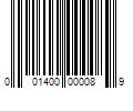 Barcode Image for UPC code 001400000089