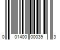 Barcode Image for UPC code 001400000393