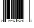 Barcode Image for UPC code 001400000478