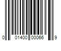 Barcode Image for UPC code 001400000669