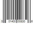 Barcode Image for UPC code 001400008306