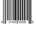 Barcode Image for UPC code 001403000055