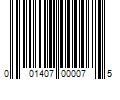 Barcode Image for UPC code 001407000075