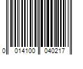 Barcode Image for UPC code 0014100040217