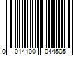 Barcode Image for UPC code 0014100044505