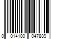 Barcode Image for UPC code 0014100047889