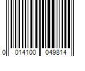 Barcode Image for UPC code 0014100049814