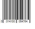 Barcode Image for UPC code 0014100054764