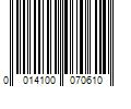 Barcode Image for UPC code 0014100070610