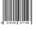 Barcode Image for UPC code 0014100071143