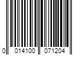 Barcode Image for UPC code 0014100071204