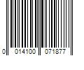 Barcode Image for UPC code 0014100071877