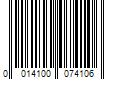 Barcode Image for UPC code 0014100074106