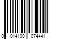 Barcode Image for UPC code 0014100074441