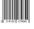 Barcode Image for UPC code 0014100074649