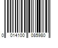 Barcode Image for UPC code 0014100085980