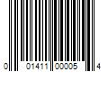 Barcode Image for UPC code 001411000054