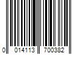 Barcode Image for UPC code 0014113700382