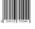 Barcode Image for UPC code 0014113701044