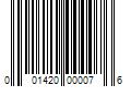 Barcode Image for UPC code 001420000076