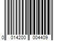 Barcode Image for UPC code 0014200004409