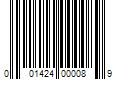 Barcode Image for UPC code 001424000089