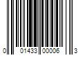 Barcode Image for UPC code 001433000063