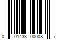 Barcode Image for UPC code 001433000087