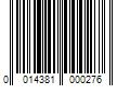 Barcode Image for UPC code 0014381000276